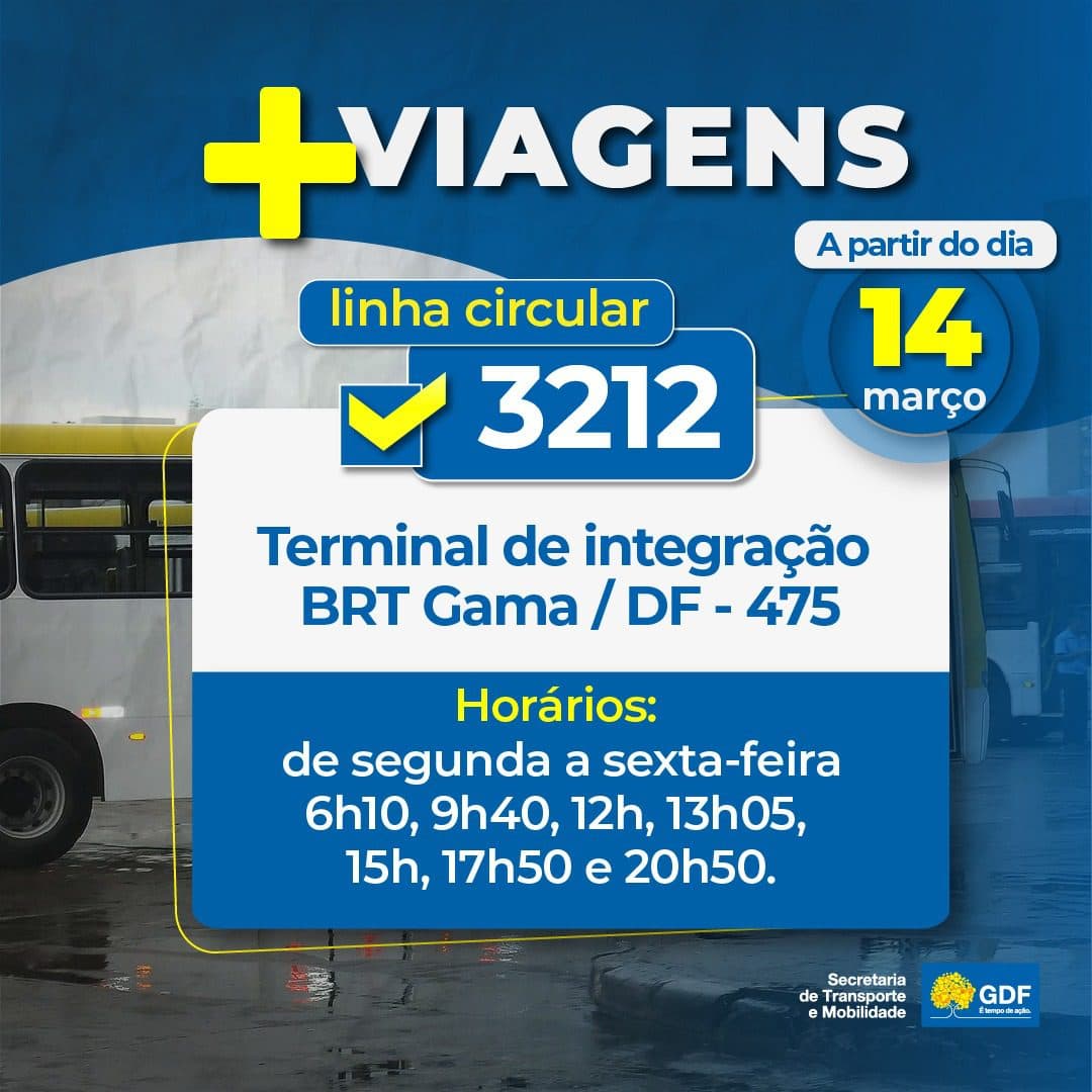 Linha do BRT do Gama terá mais viagens