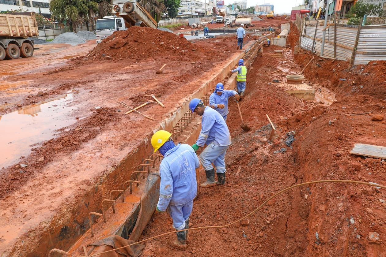 Concluída rede de drenagem principal da marginal sul do Túnel de Taguatinga