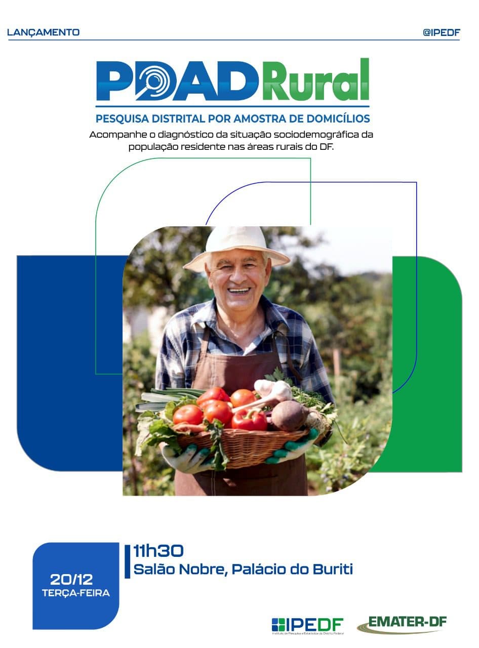 Governo divulga o primeiro raio-x rural da capital