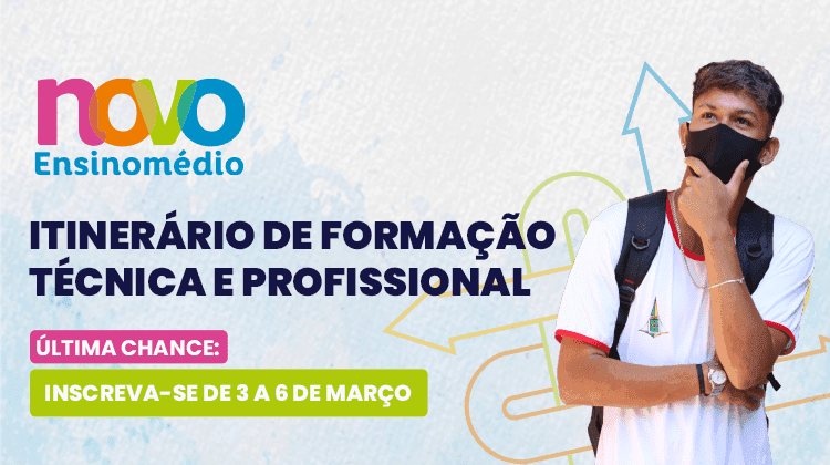 Última chance para fazer cursos dos itinerários de formação profissional