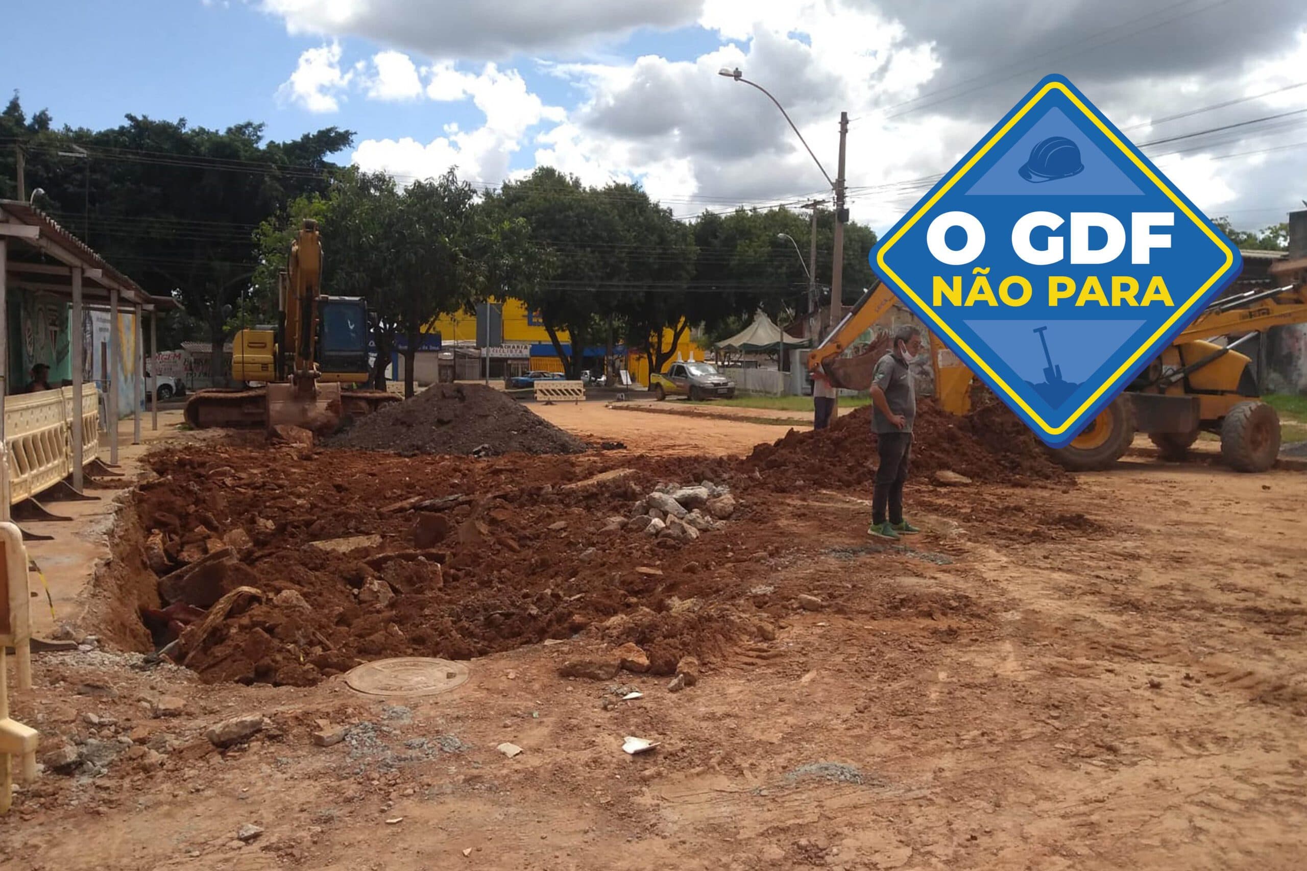 GDF Presente recupera 14 metros de rede de águas pluviais