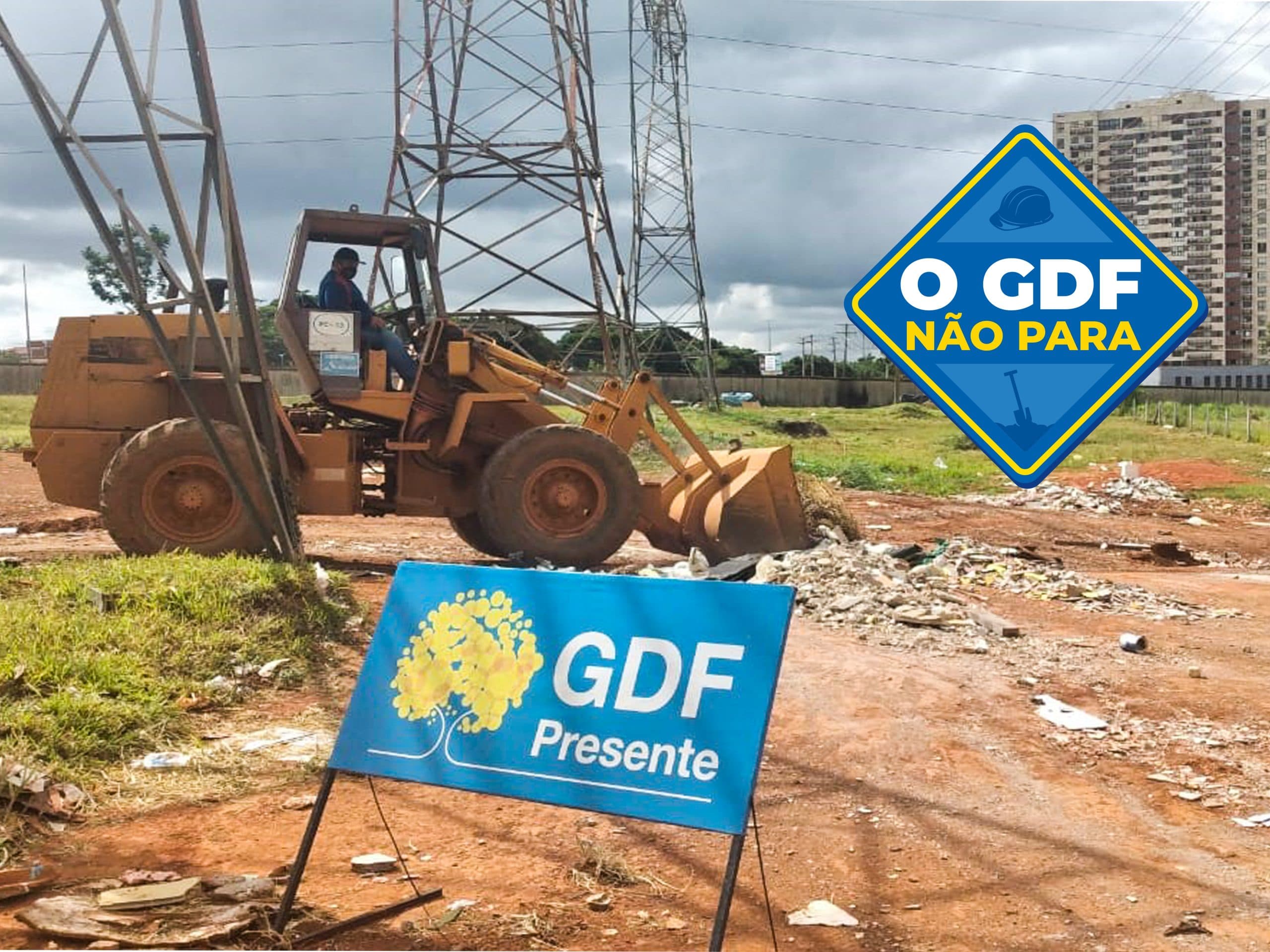 Área pública na QE 18 do Guará passa novamente por limpeza