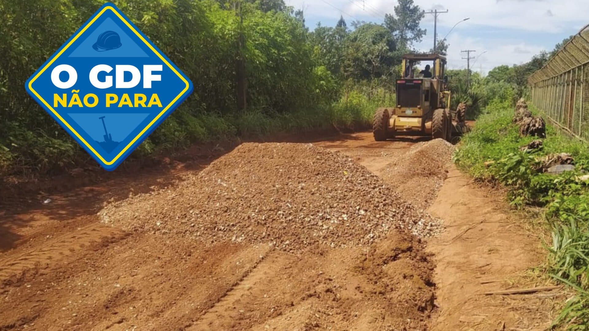 Mais de 150 toneladas de cascalho para vias da região rural do Paranoá