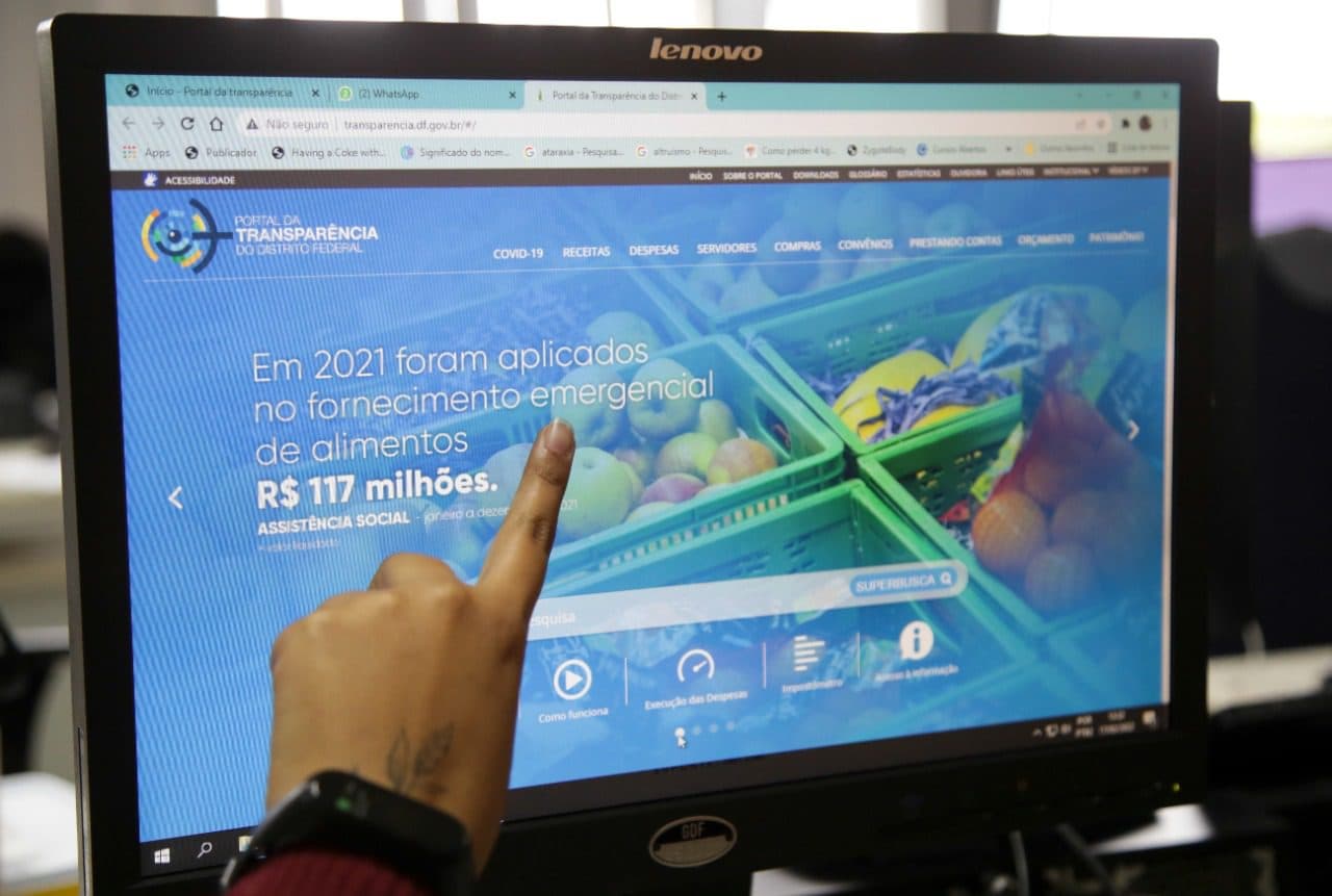 Portal da Transparência do DF teve mais de 6 mi de visualizações em 2021