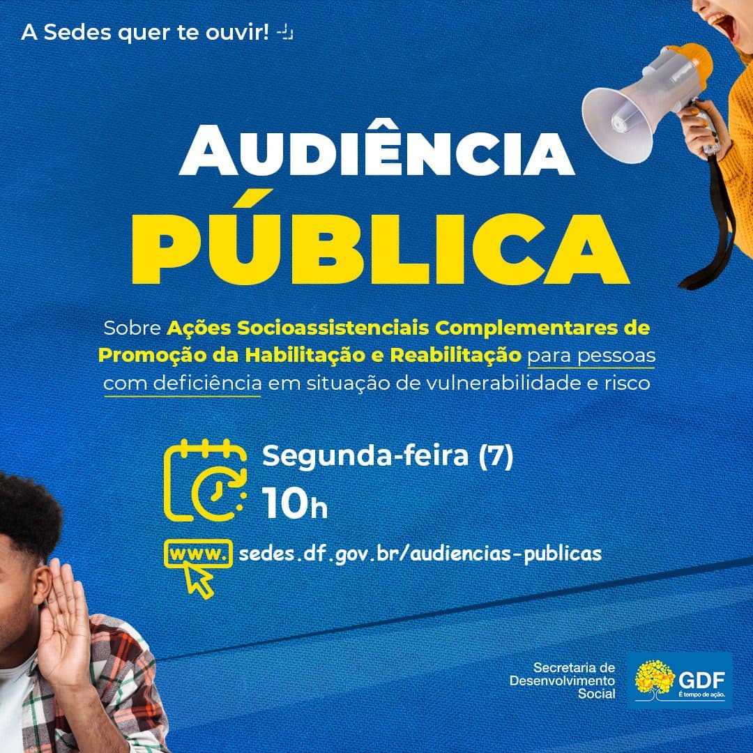 Audiência pública busca melhorar atendimento a pessoas com deficiência