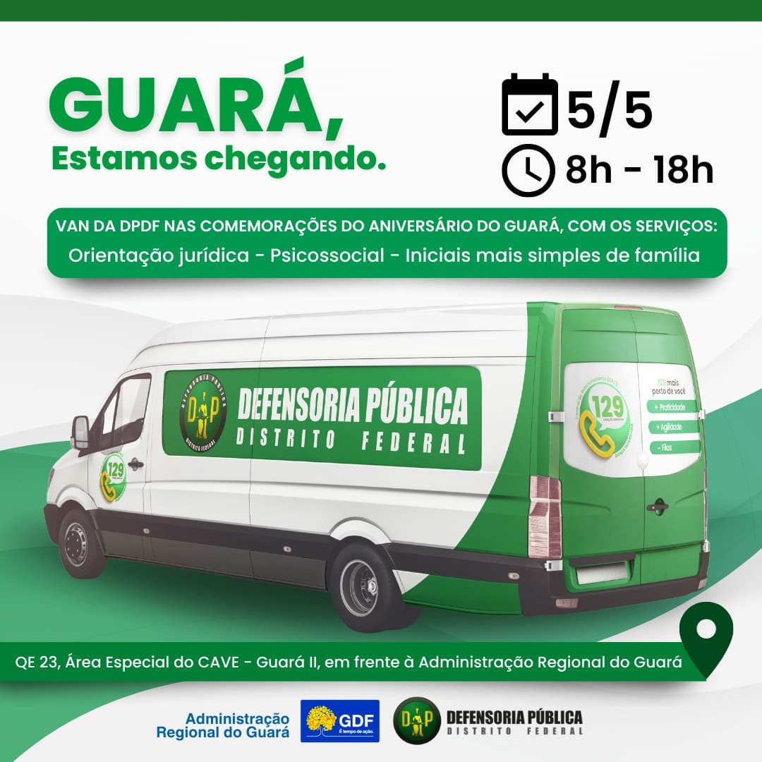 Defensoria oferece assistência jurídica gratuita nesta sexta (5)