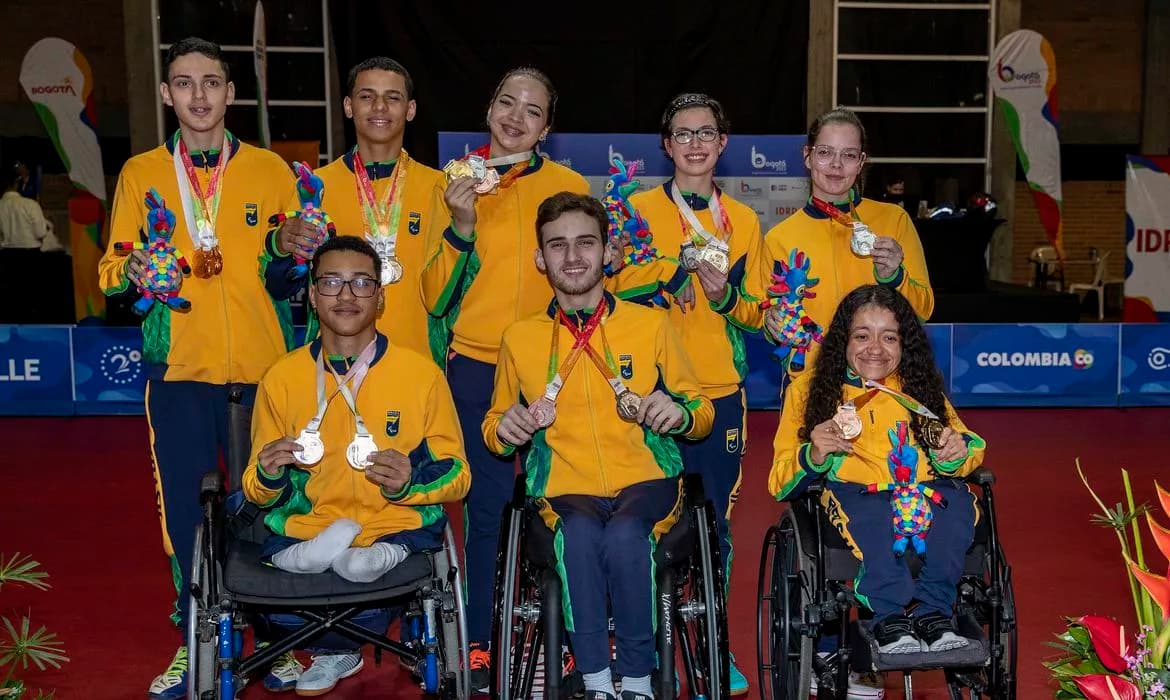 Brasil fica a uma medalha da 500ª na história do Parapan de Jovens