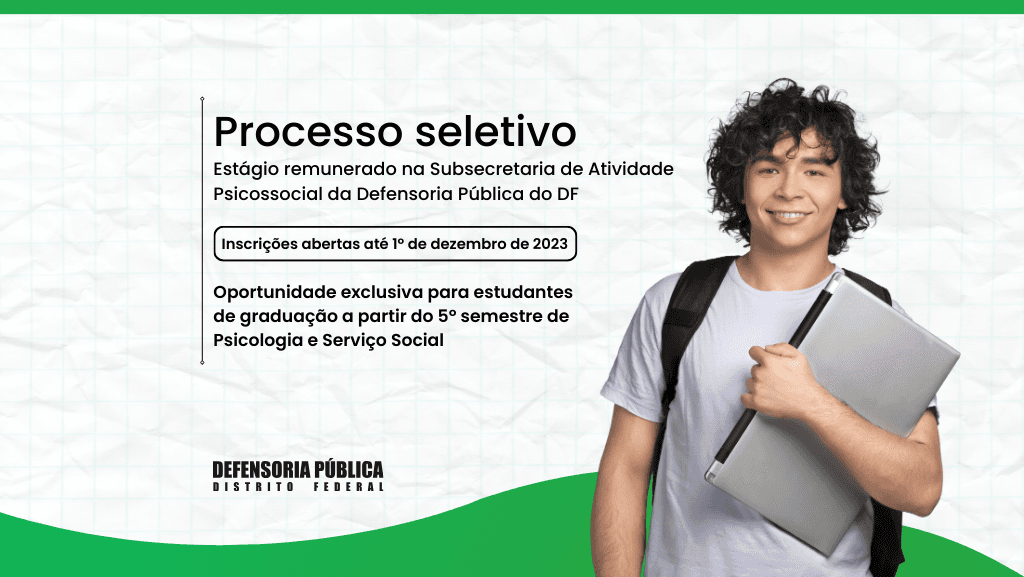 Estudantes de psicologia e serviço social têm oportunidade de estágio