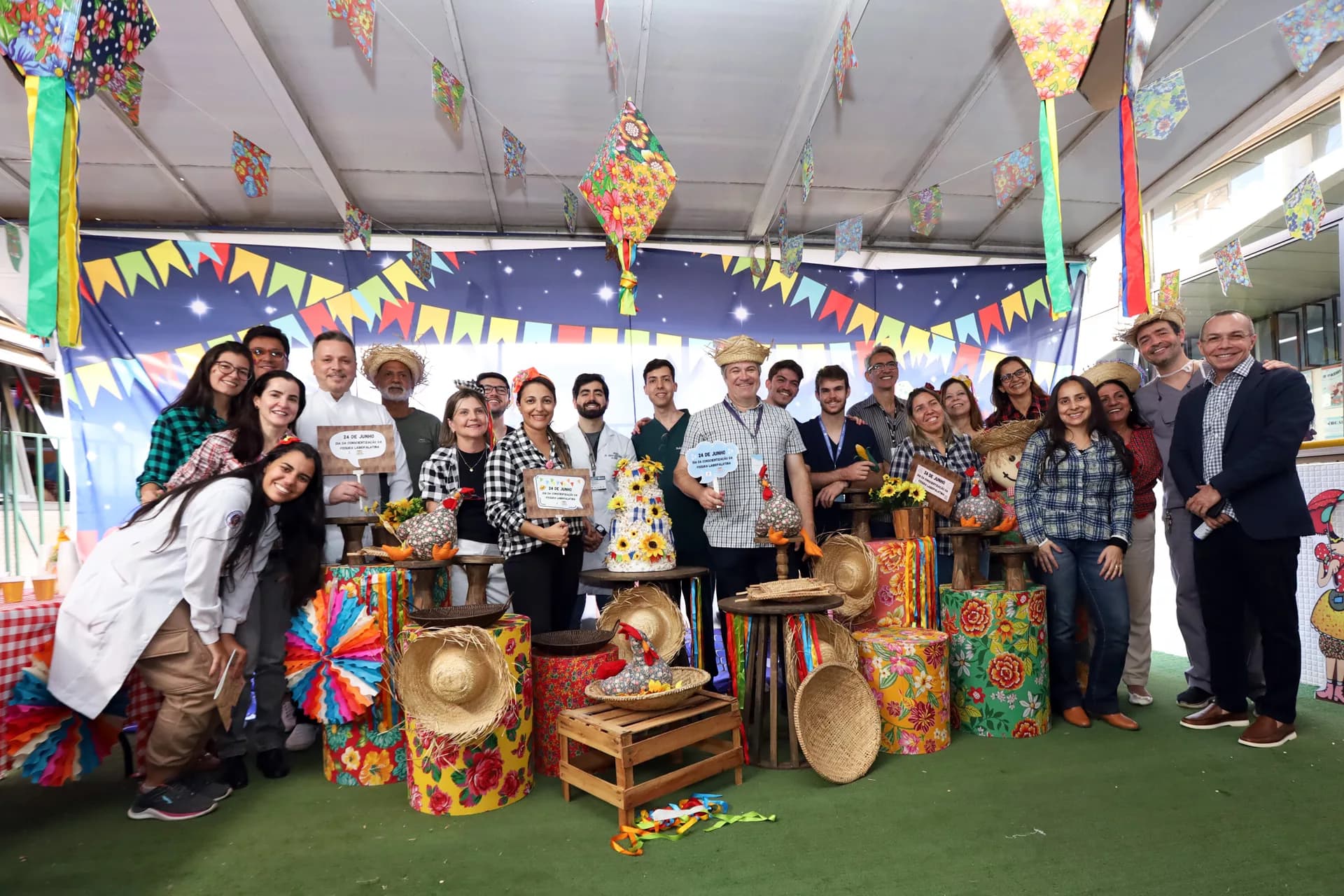 Hran celebra dia de conscientização sobre fissura labiopalatina com festa junina para pacientes