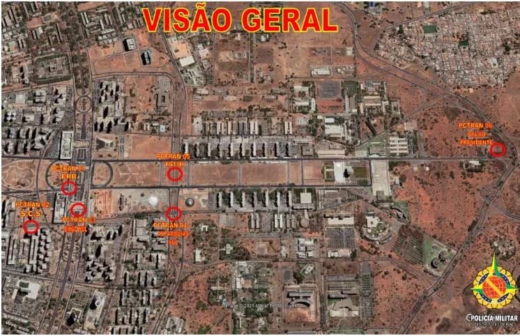 Esplanada dos Ministérios terá interdições de trânsito durante o Carnaval 2025