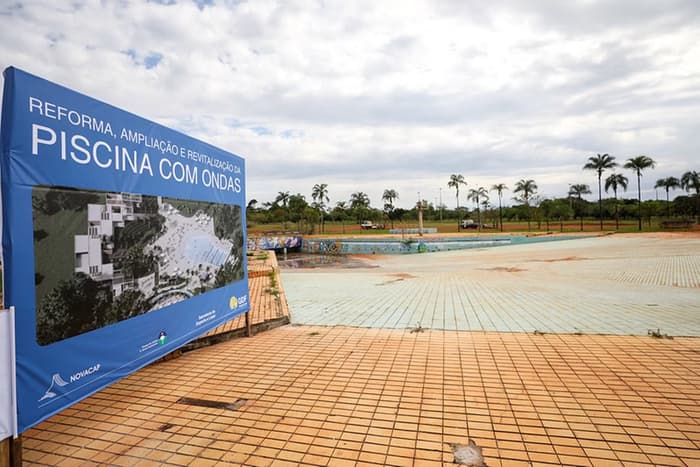 GDF Investe na Revitalização da Piscina de Ondas do Parque da Cidade