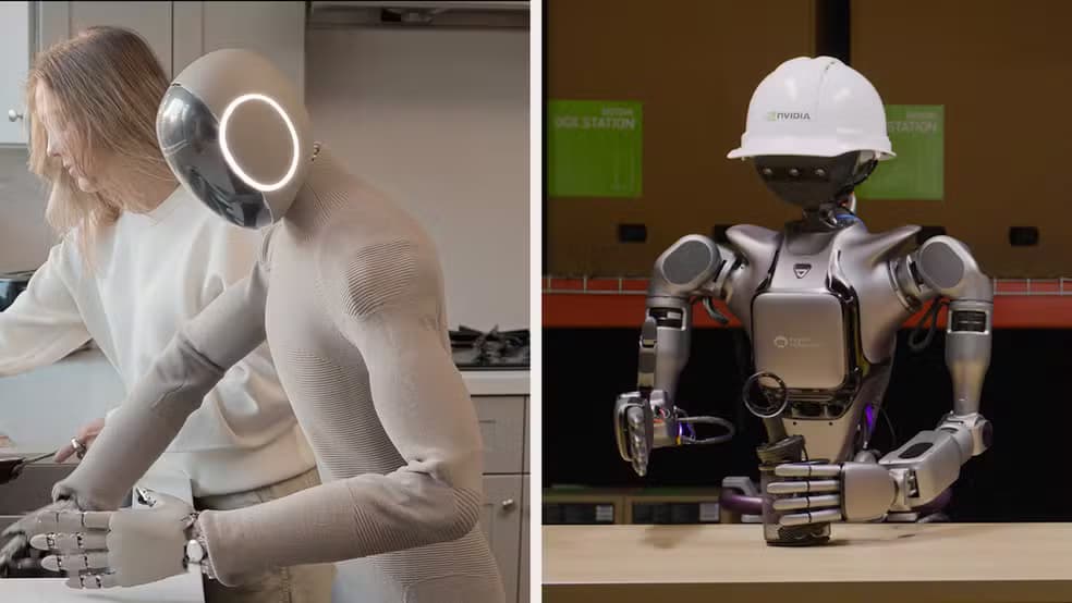 Nvidia aposta na IA física para tornar robôs humanoides mais inteligentes