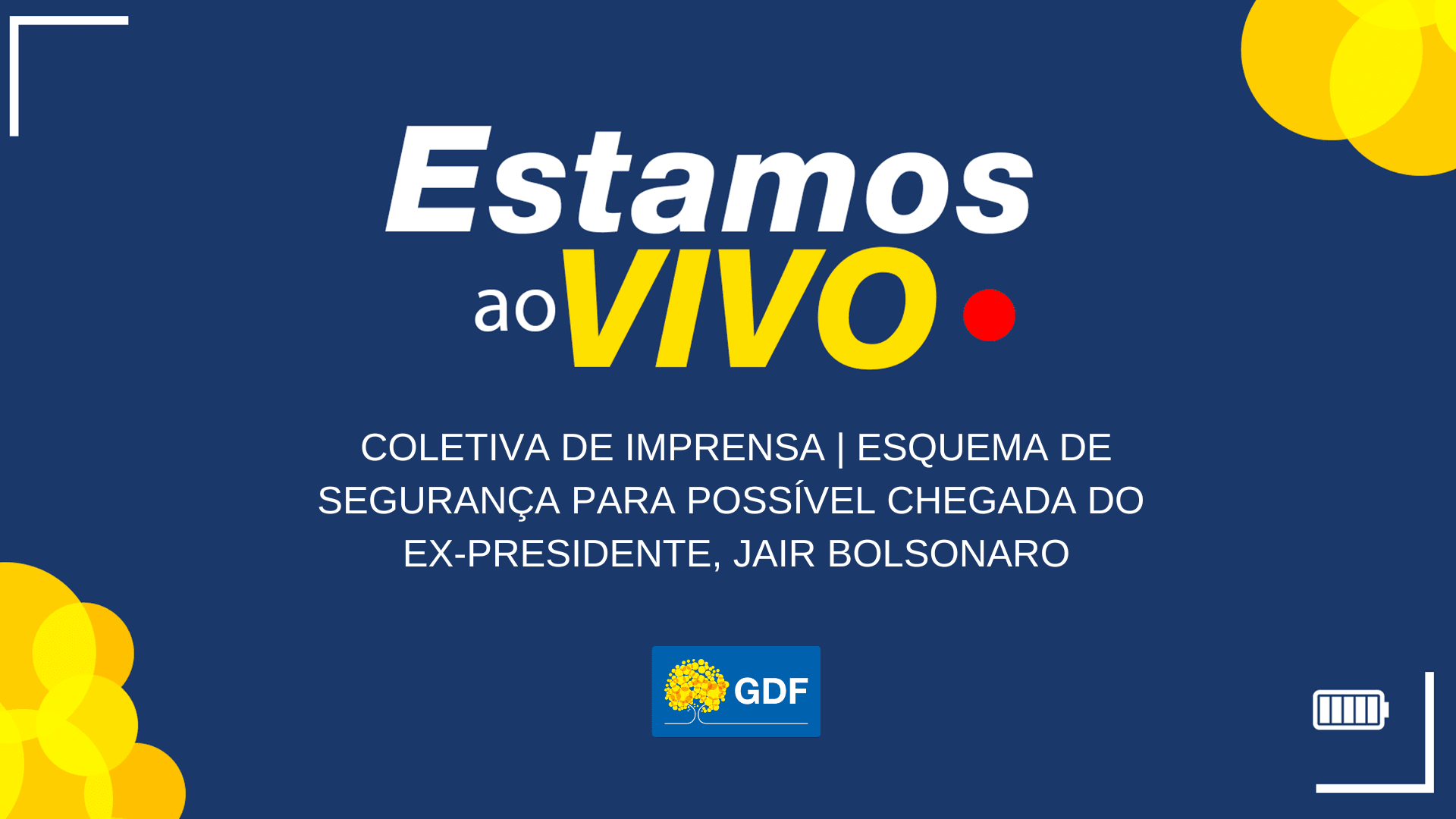 Coletiva detalha segurança para possível chegada do ex-presidente Bolsonaro