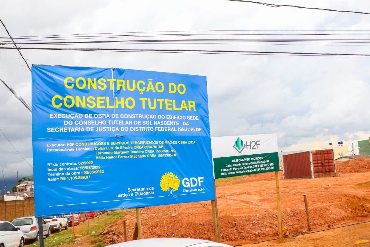 Começa a construção do Conselho Tutelar do Sol Nascente/Pôr do Sol
