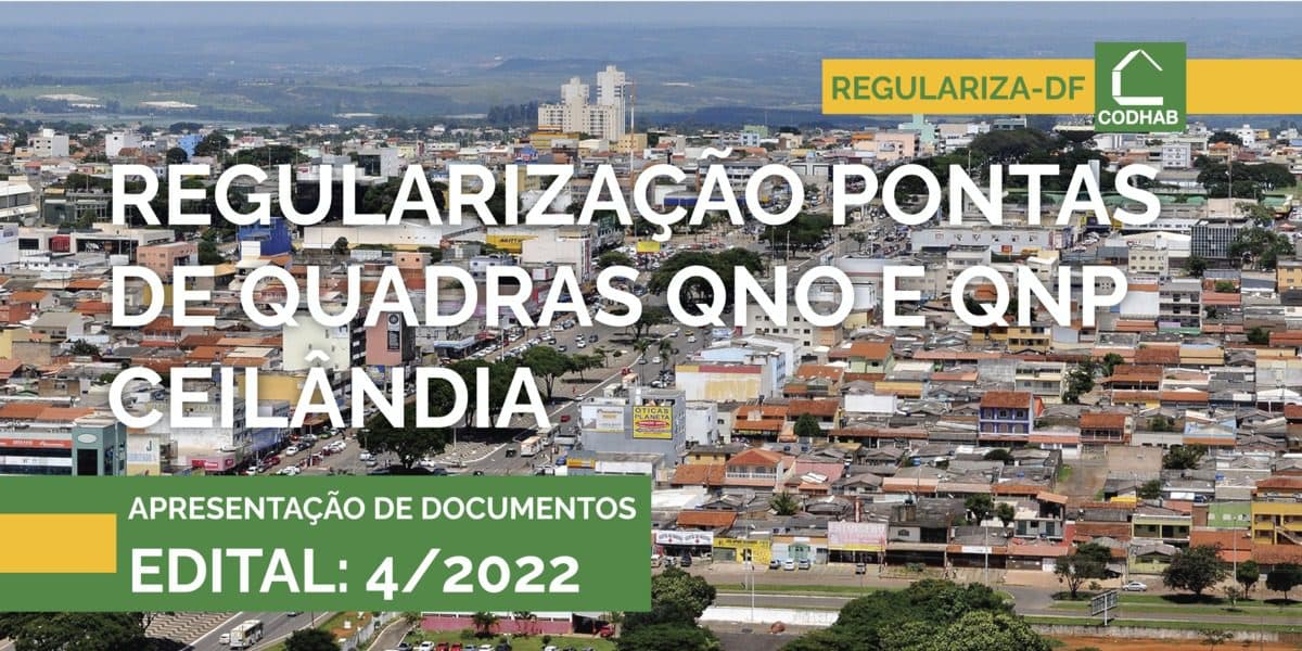 Moradores da QNO e da QNP de Ceilândia são convocados
