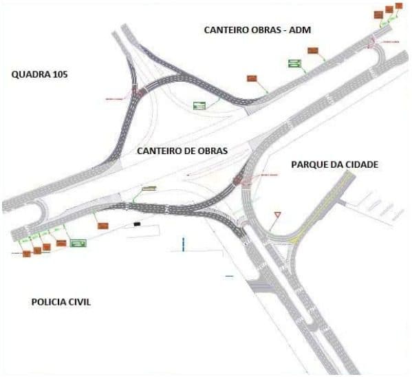 Novos desvios na Epig e nas vias de acesso ao Parque da Cidade