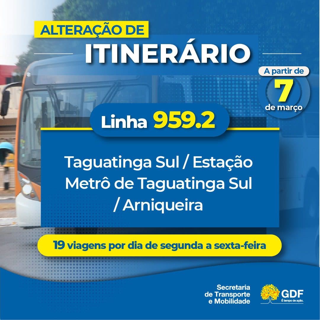 Nova rota de ônibus facilitará ligação entre Arniqueira e Metrô