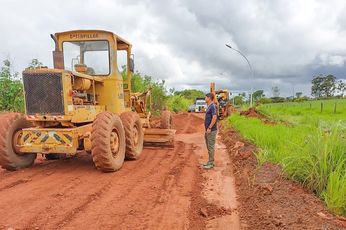 Reformada mais uma estrada vicinal no Núcleo Rural Alexandre Gusmão