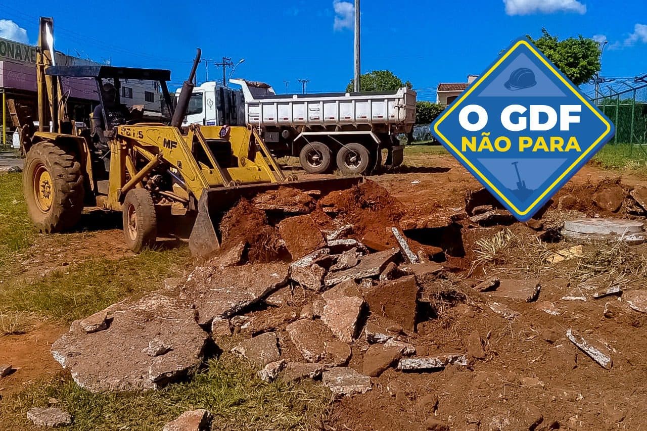 Obras do parque entre as QNLs 21/23 de Taguatinga perto da conclusão