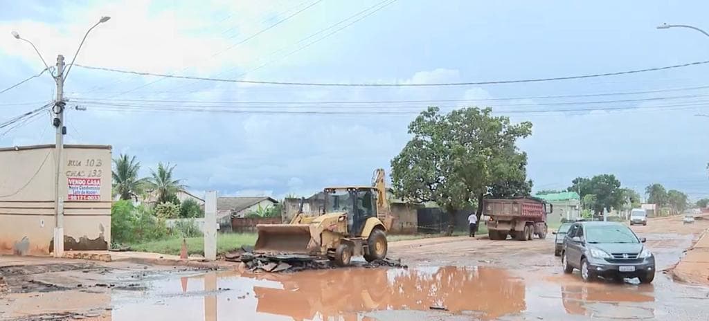 Equipes trabalham para minimizar impactos das chuvas em Vicente Pires