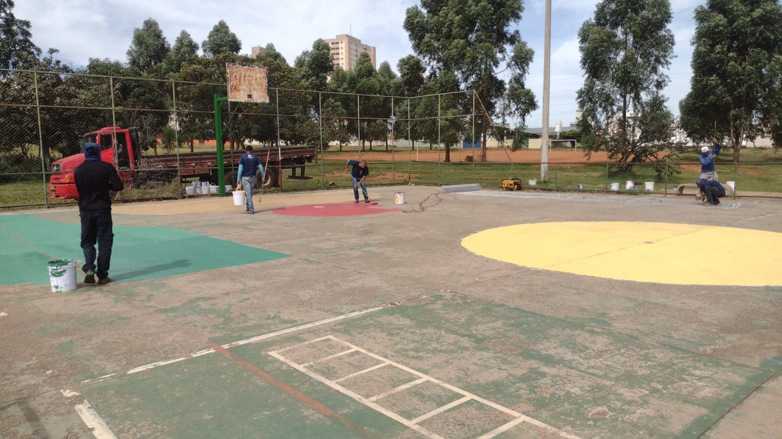Quadras poliesportivas de Taguatinga são reformadas pelo GDF Presente