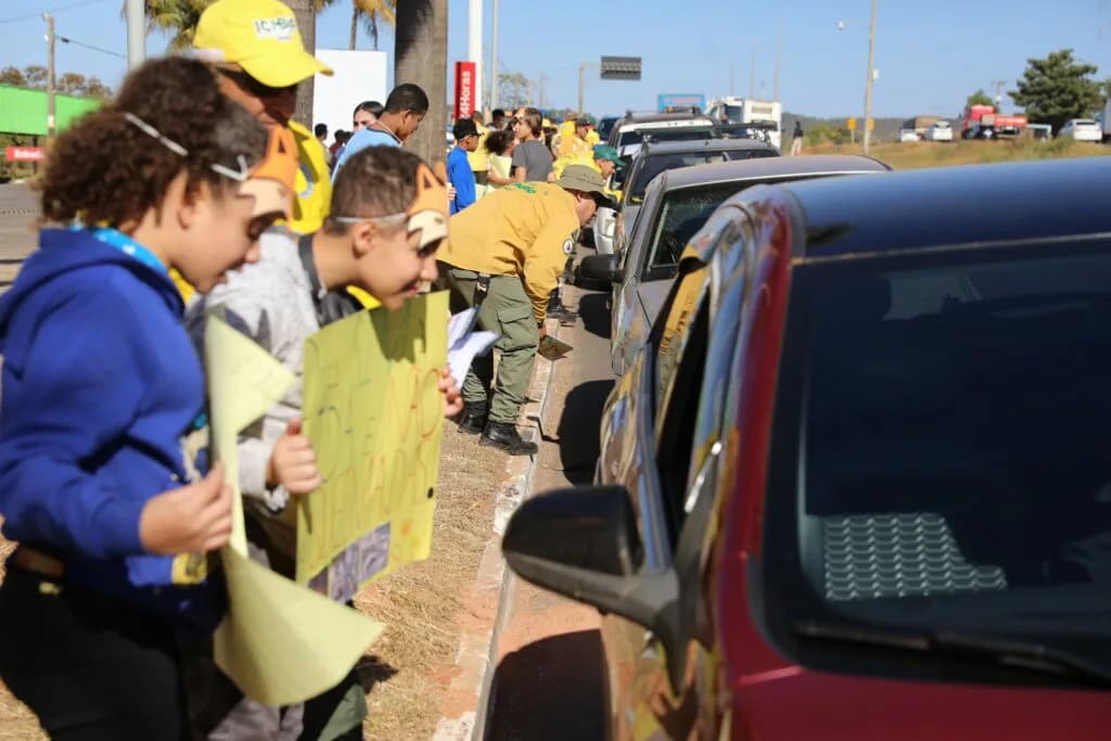 Blitz promove educação contra incêndios florestais