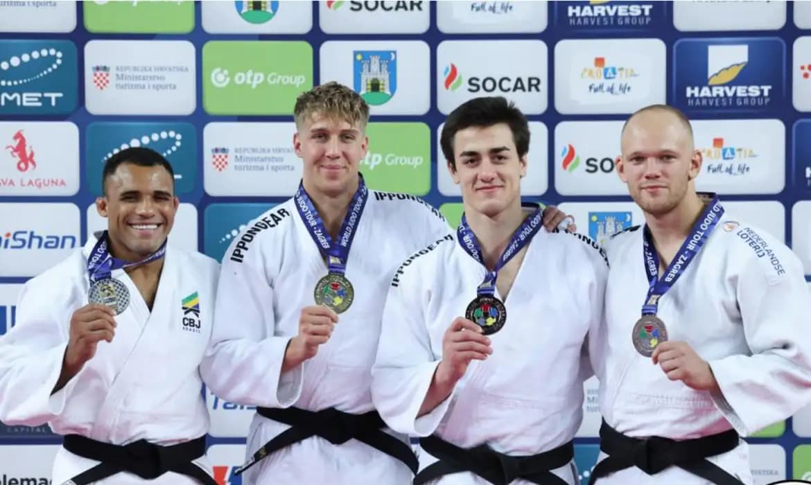 Judocas Brasileiros Conquistam Cinco Pódios no Grand Prix de Zagreb