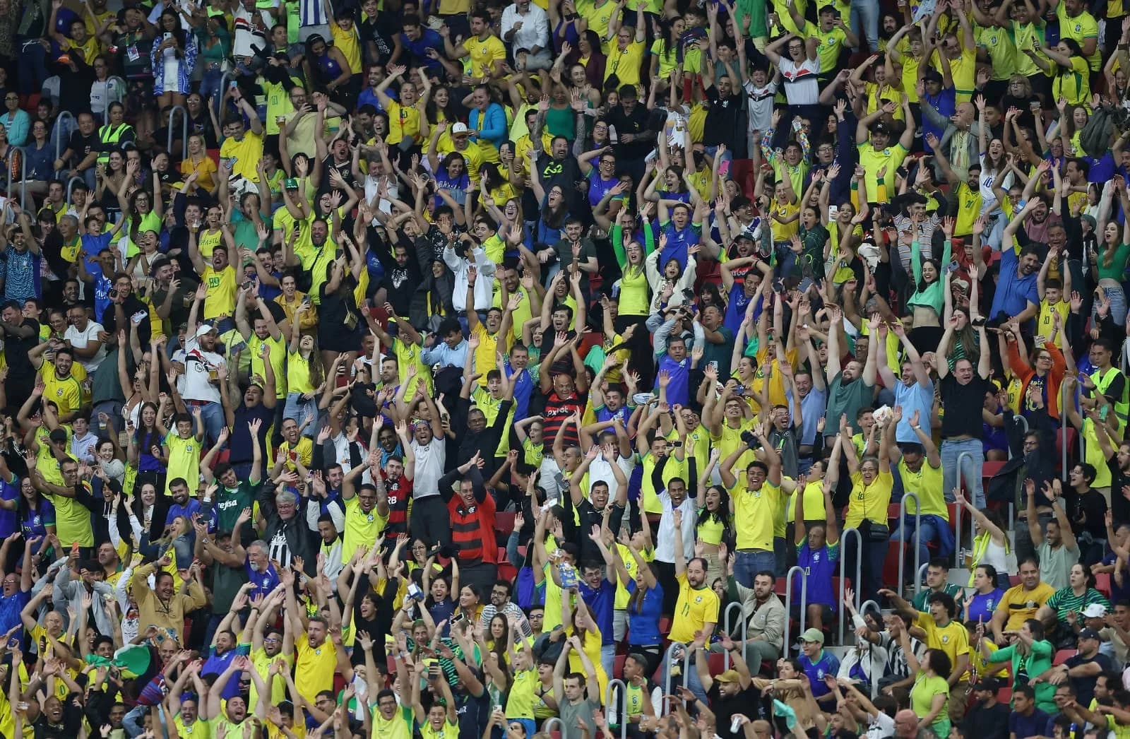 Brasil goleia o Peru em Brasília e lota a Arena BRB Mané Garrincha