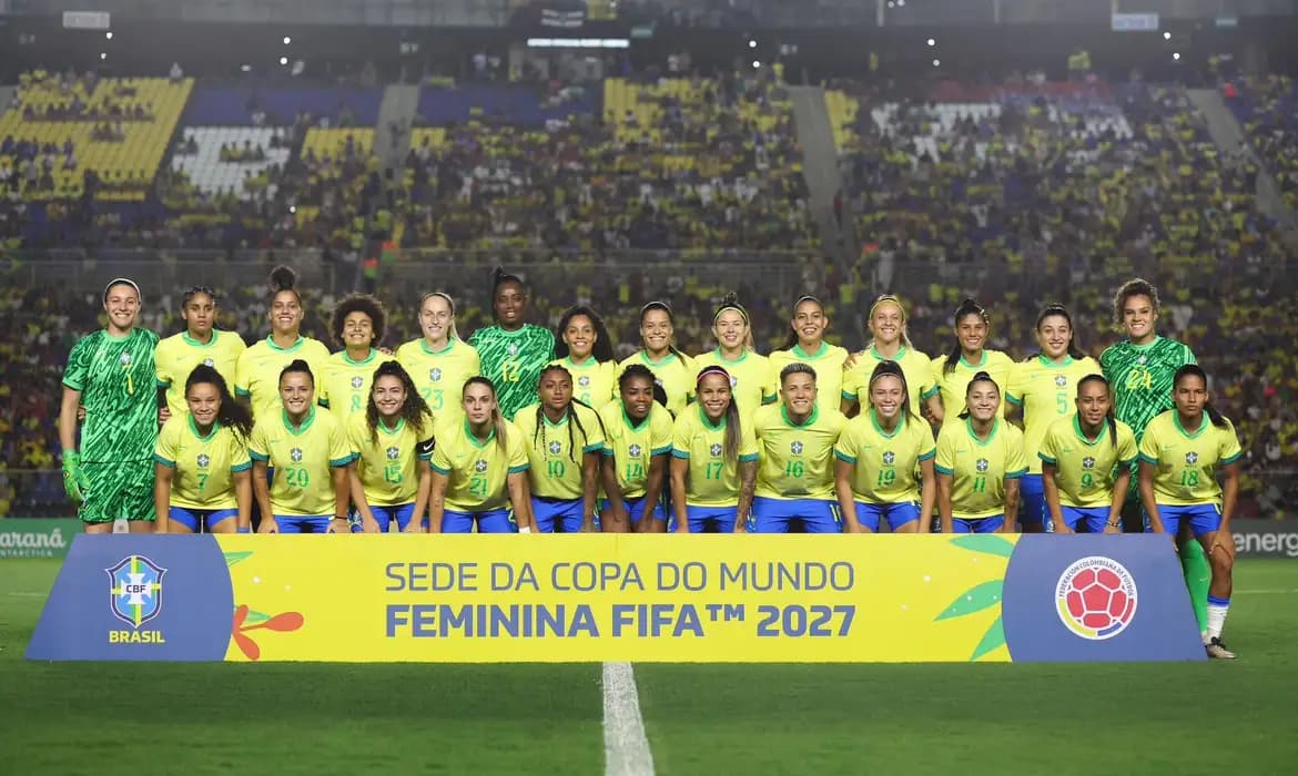 Seleção Feminina enfrenta Colômbia em amistoso preparatório para a Copa do Mundo