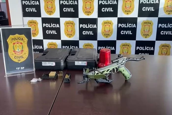 Homem é preso com besta após ameaçar dono de hamburgueria no DF