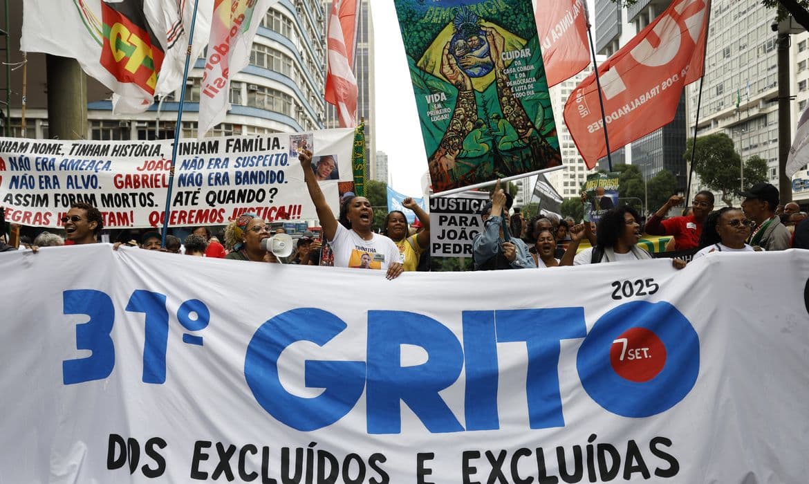 Grito dos Excluídos no Rio: Múltiplas pautas marcam 7 de Setembro popular