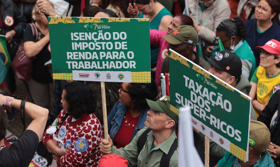 São Paulo: Milhares em ato pela soberania e contra anistia no 7 de setembro
