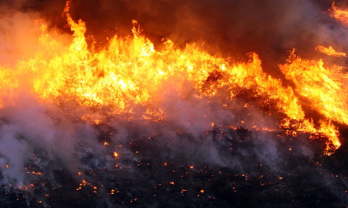 Brigadistas combatem incêndio em Cavalcante; Parque Nacional segue aberto
