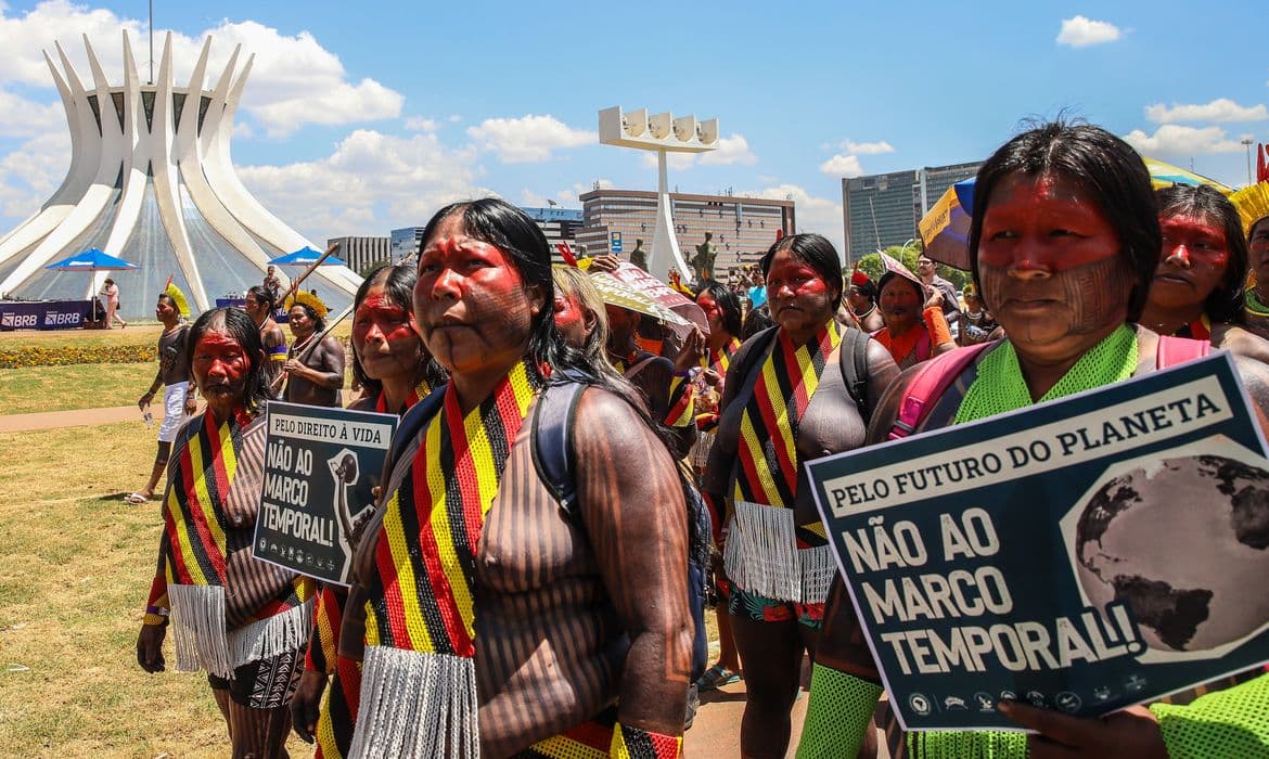STF remarca julgamento do marco temporal para sessão presencial; indígenas comemoram