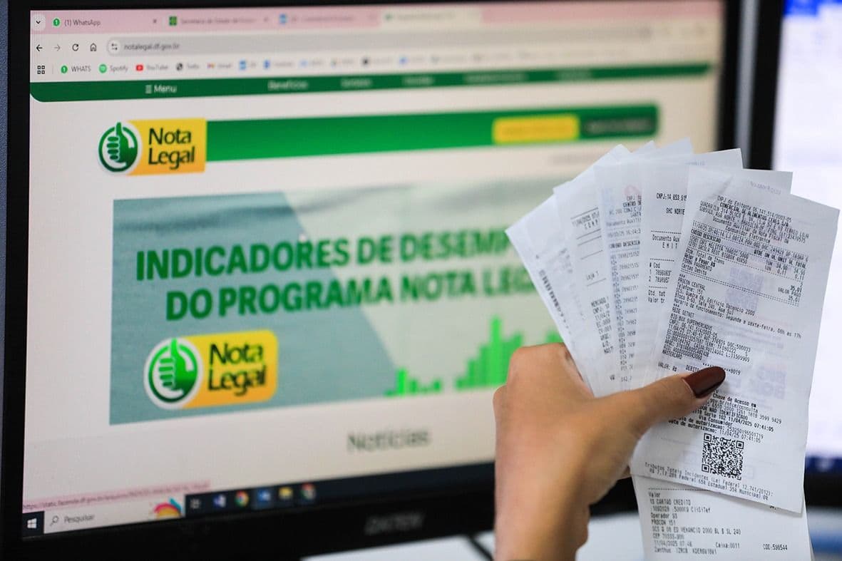 Nota Legal: Contribuintes do DF já usaram R$ 35 milhões em créditos; prazo final se aproxima