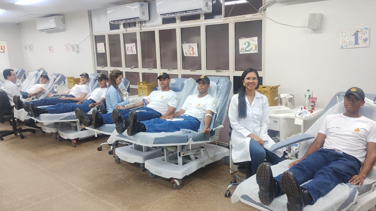 Alunos da PMDF reforçam estoques de sangue em ação solidária no Distrito Federal
