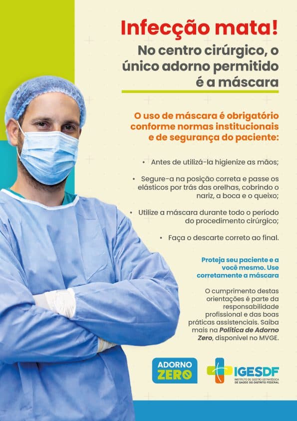 Hospital de Base reforça campanha Adorno Zero para elevar segurança do paciente