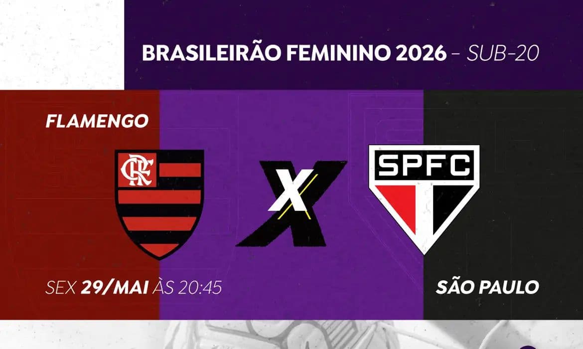 Brasileirão Feminino Sub-20: TV Brasil exibe final entre Flamengo e São Paulo