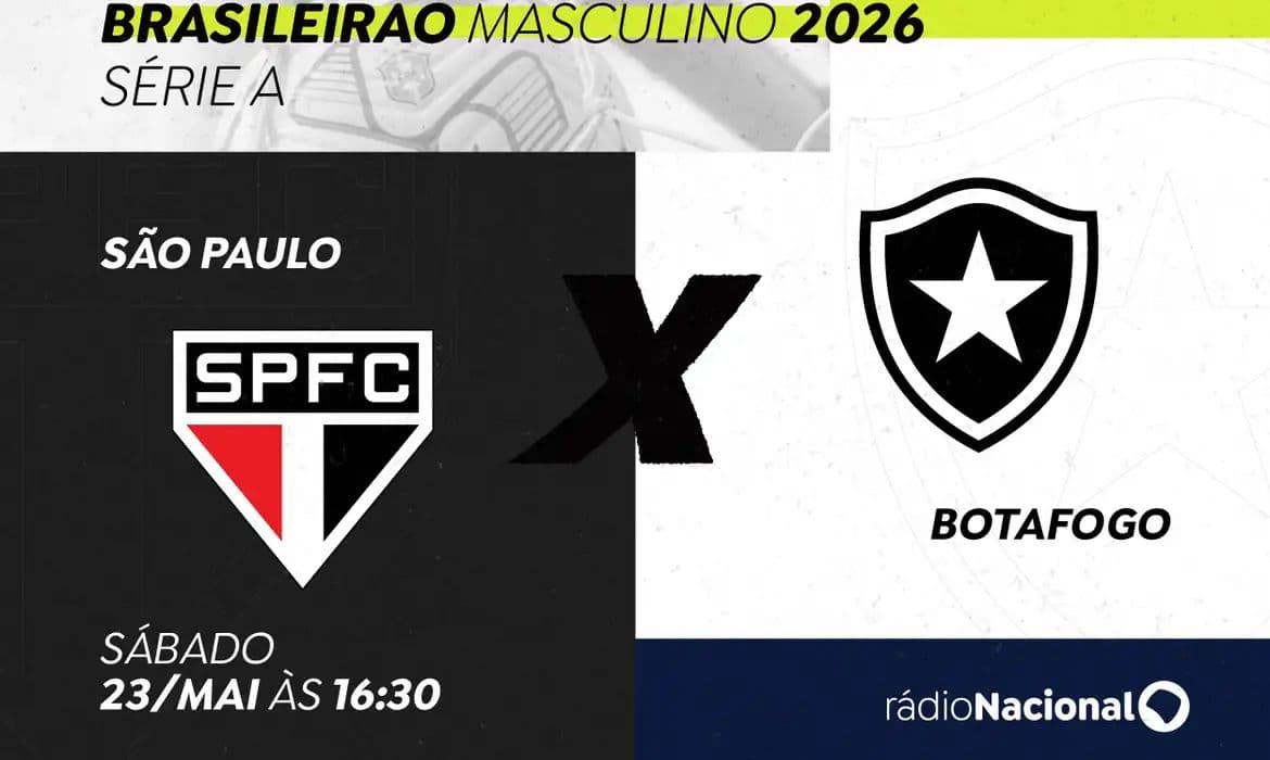 Rádio Nacional transmite São Paulo e Botafogo pelo Brasileirão neste sábado