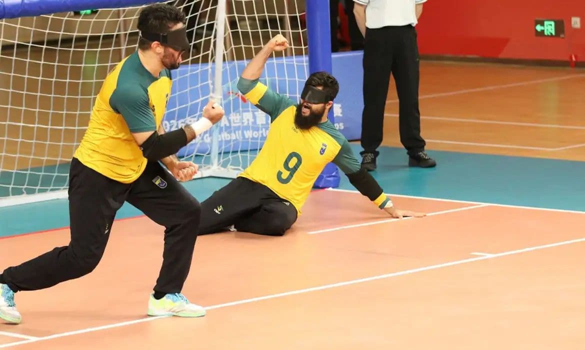 Brasil goleia Ucrânia e avança à semifinal do Mundial de Goalball na China