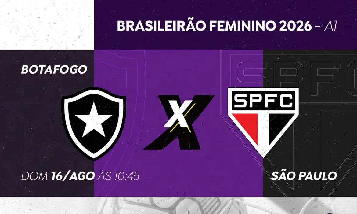 Botafogo e São Paulo se enfrentam pelo Brasileirão Feminino A1
