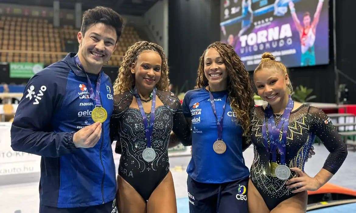 Brasil encerra Copa do Mundo de Ginástica com cinco medalhas