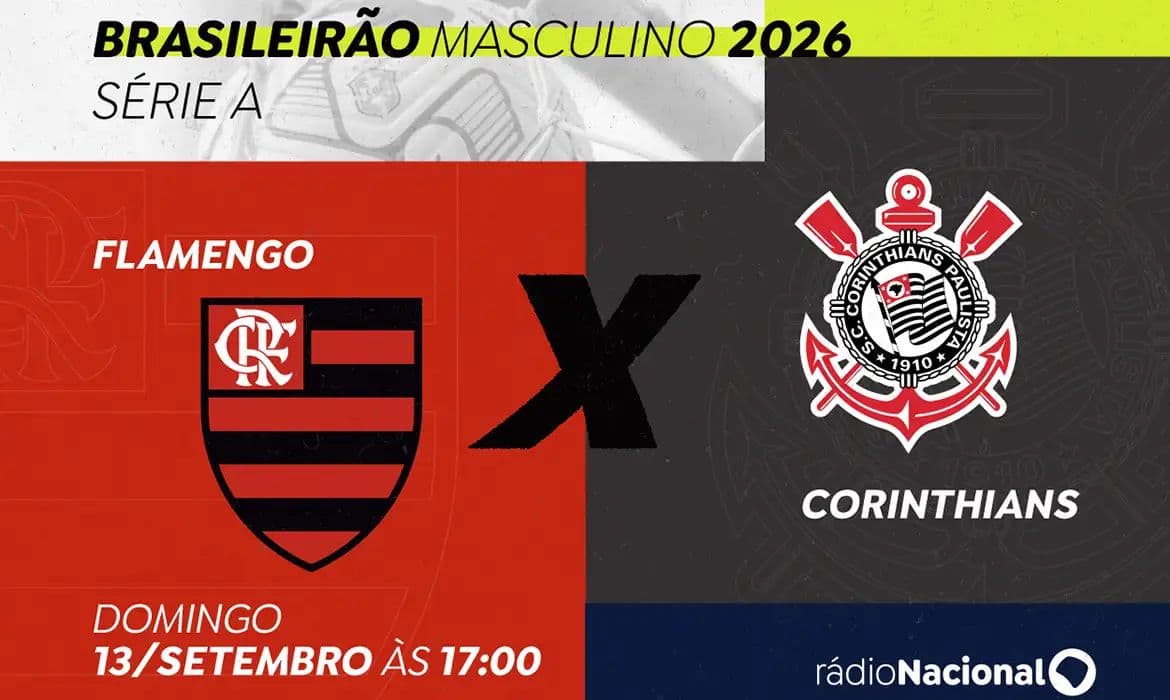 Flamengo e Corinthians se enfrentam pelo Brasileirão 2026 neste domingo