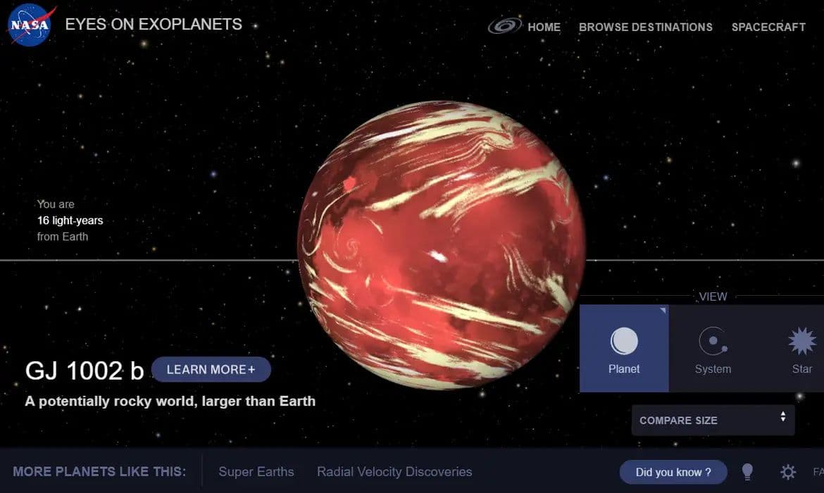 Pesquisa identifica oito exoplanetas com potencial para abrigar vida
