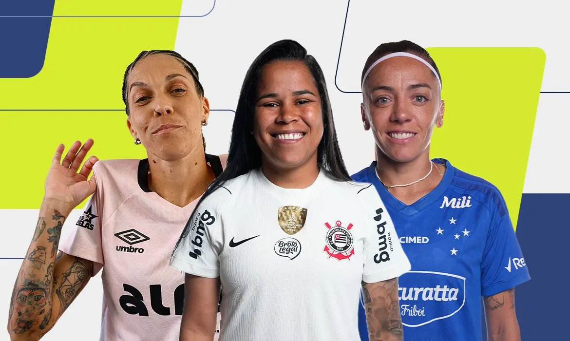 Finalistas ao gol mais bonito do Brasileirão Feminino 2026 são revelados