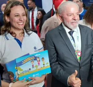 Presidente Lula visita stand da Caesb na Semana Nacional de Ciência e Tecnologia