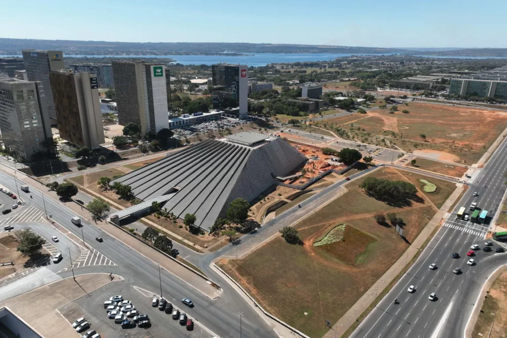 Vista aérea do |Teatro nacional