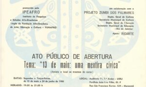 Digitalização Cartazes Movimento Negro