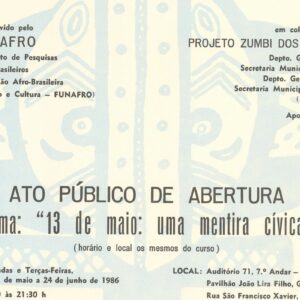 Digitalização Cartazes Movimento Negro