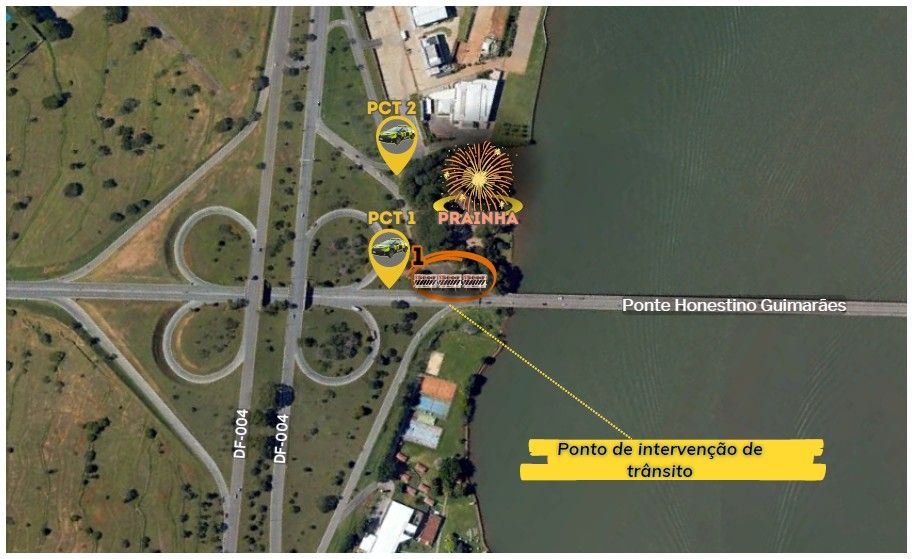 Detran-DF Altera Trânsito na Prainha e Pontão do Lago Sul para o Réveillon
